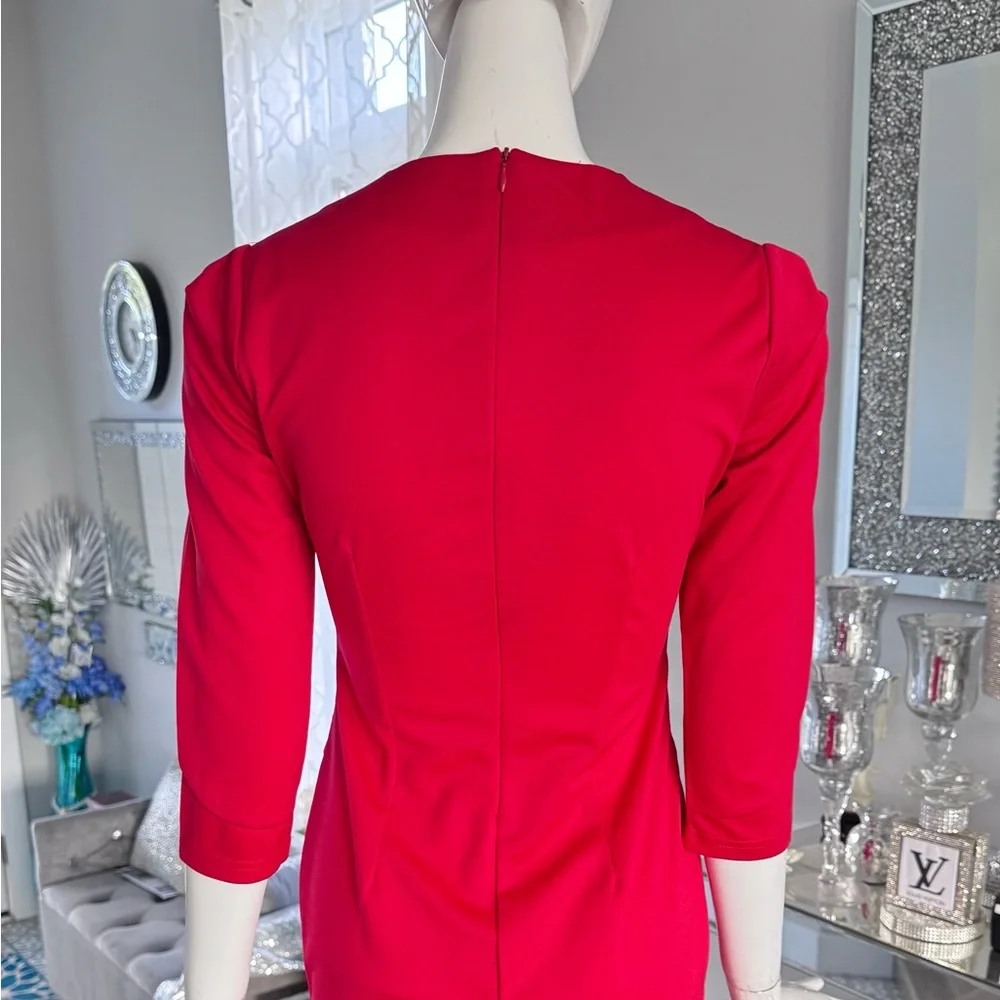 NWOT ❤️ Elegant Red Women's Dress - Picture 4 of 16